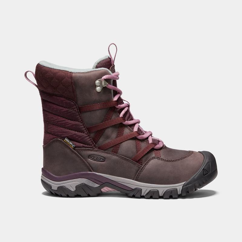 Cheap Keen Hoodoo III Lace Up Womens Winter Boots Purple (5430-POIAJ)